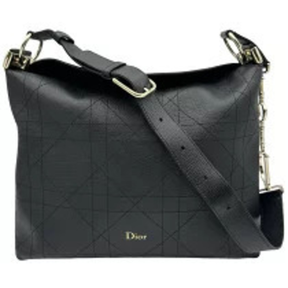 Christian Diory bag black calfskin shoulder